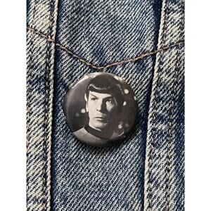 Spock Star Trek Pinback Vintage Button Badge Movie Tv Sci-fi Space Pin#312